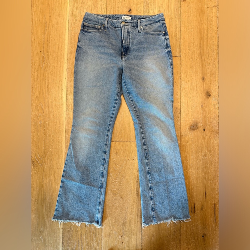 Good American Bootcut Jean with Raw Hem